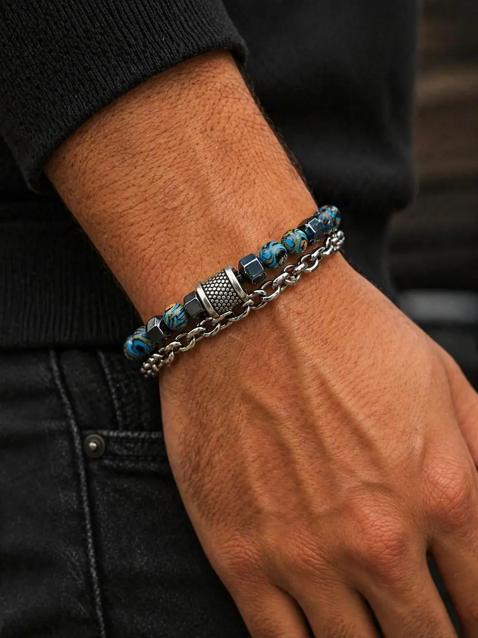 📿 Pulseira Maré Azul 1