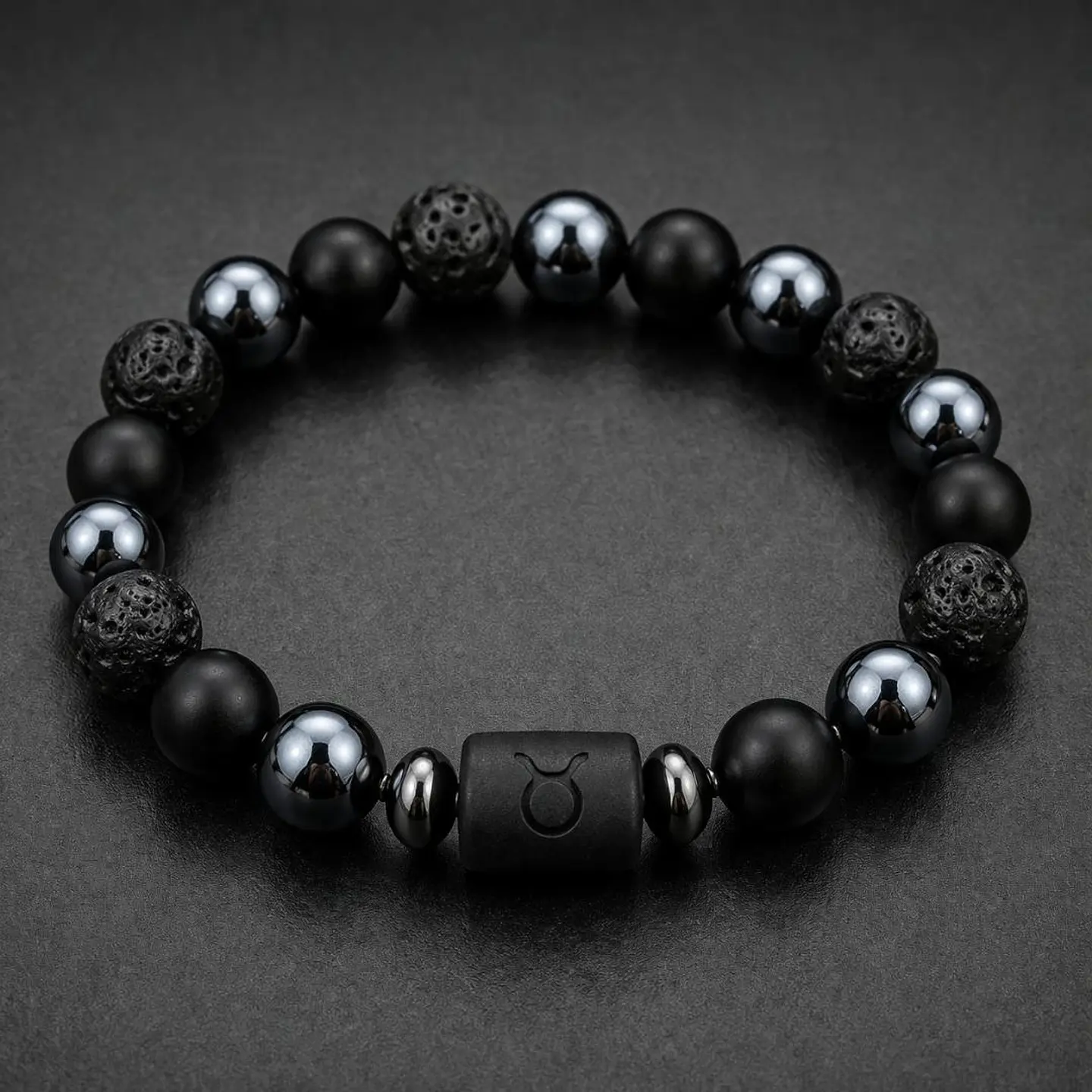 pulseira signo turmalina e hematite unissex 1