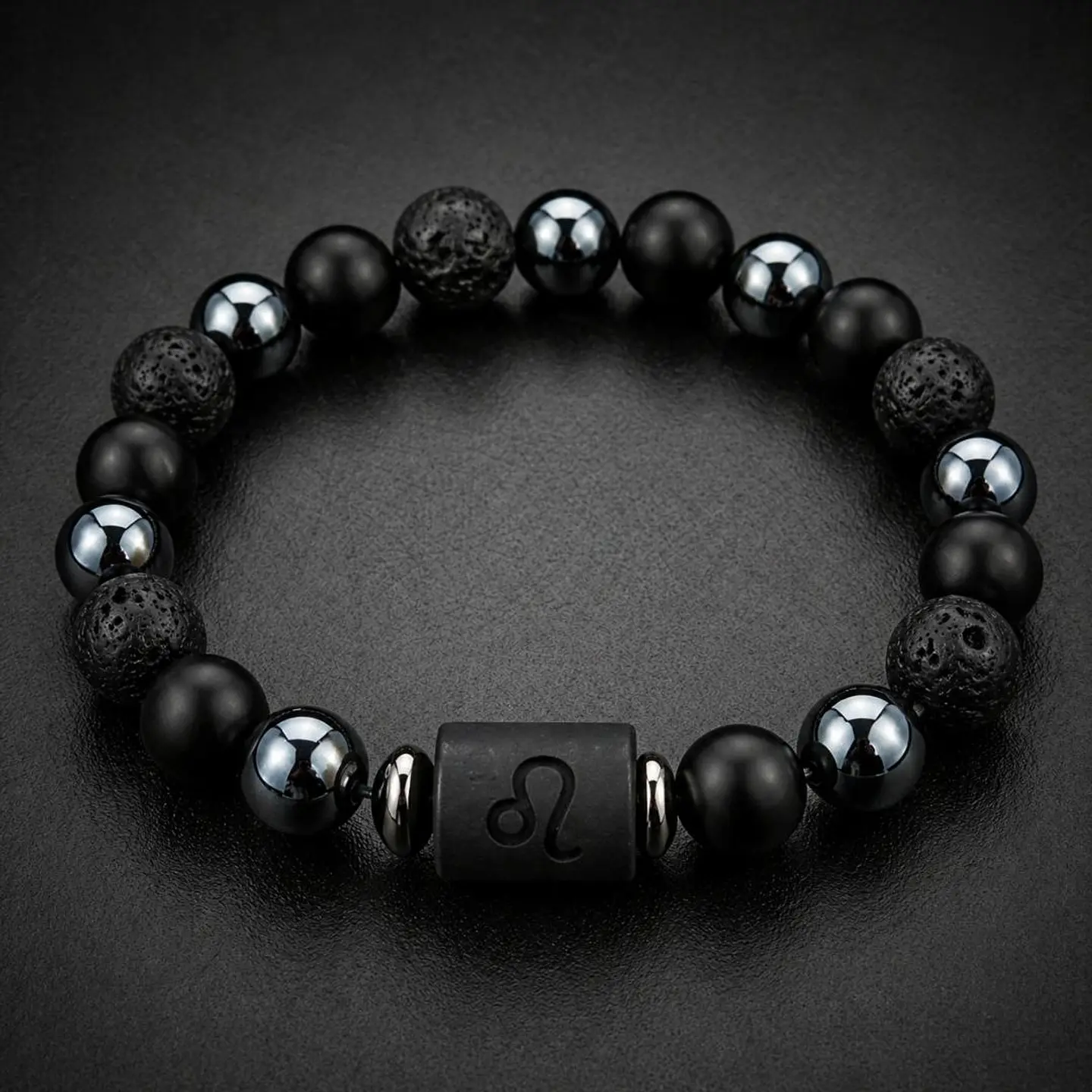 pulseira signo turmalina e hematite unissex 2