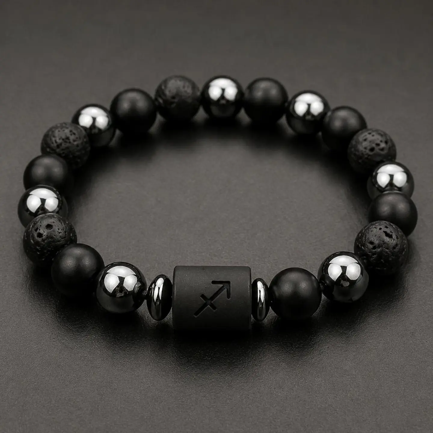 pulseira signo turmalina e hematite unissex 3