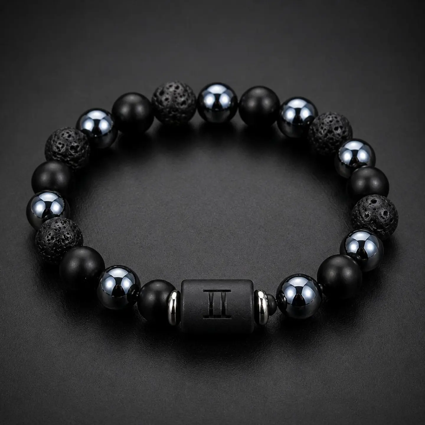 pulseira signo turmalina e hematite unissex 4