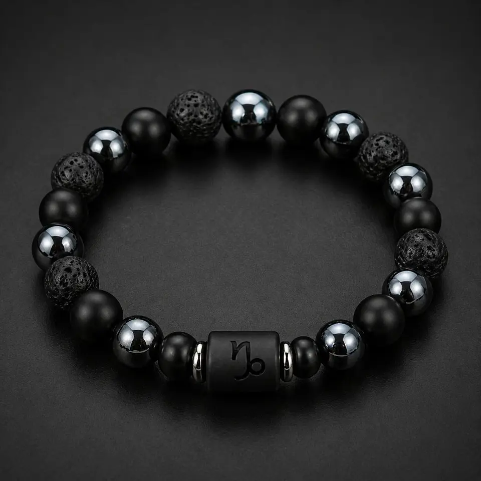 pulseira signo turmalina e hematite unissex 5