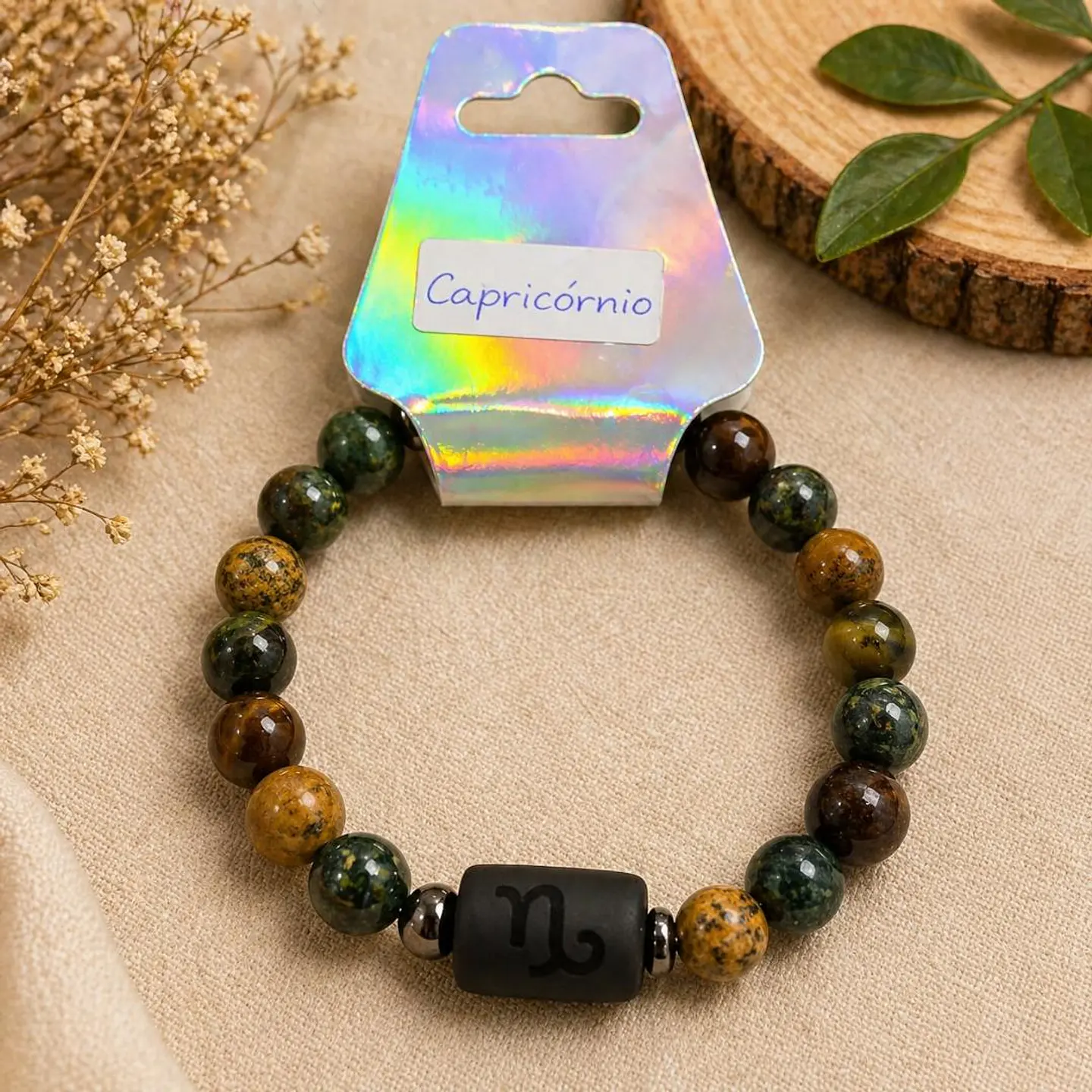 ✨ Pulseira Signo com Pedras Naturais ✨ 3