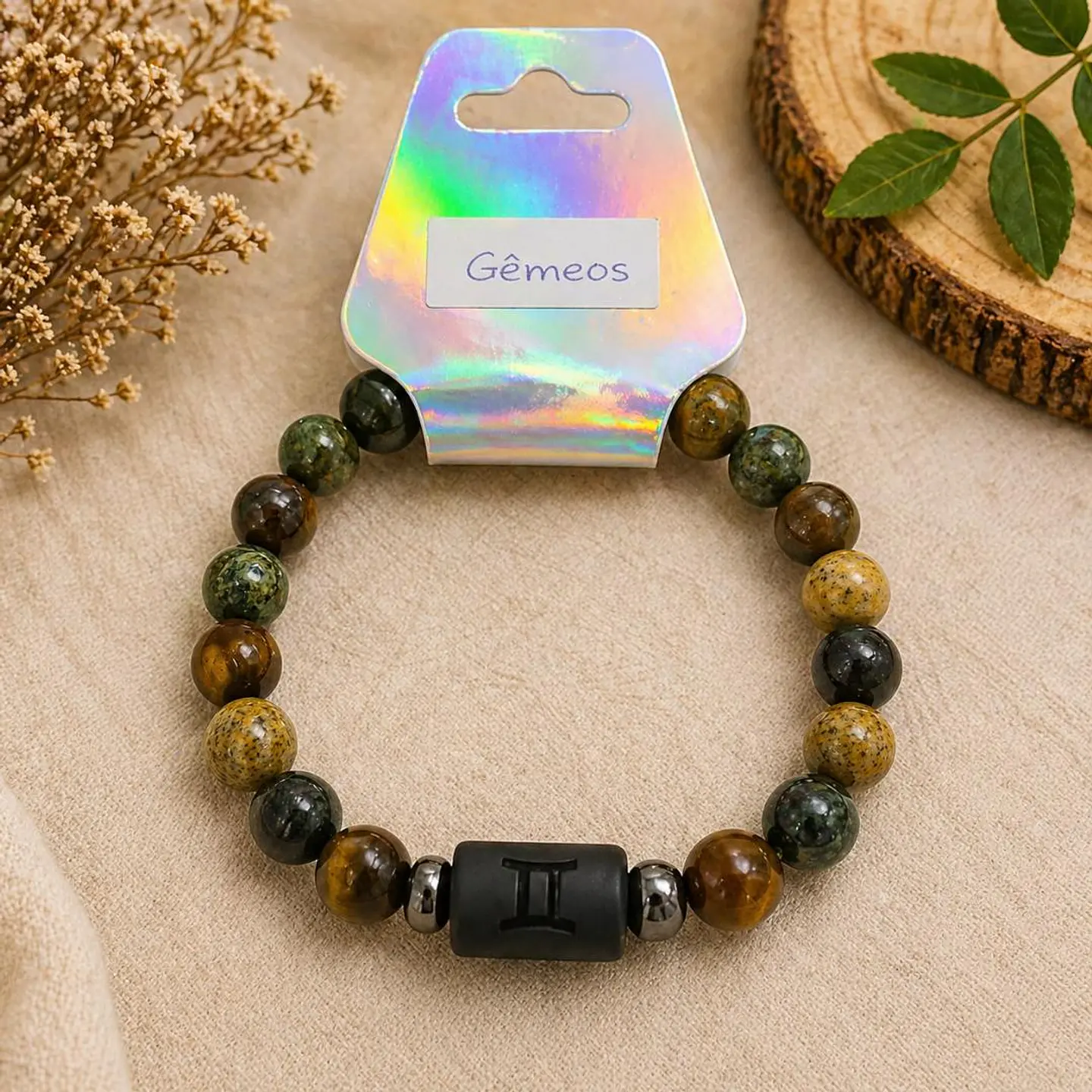 ✨ Pulseira Signo com Pedras Naturais ✨ 5