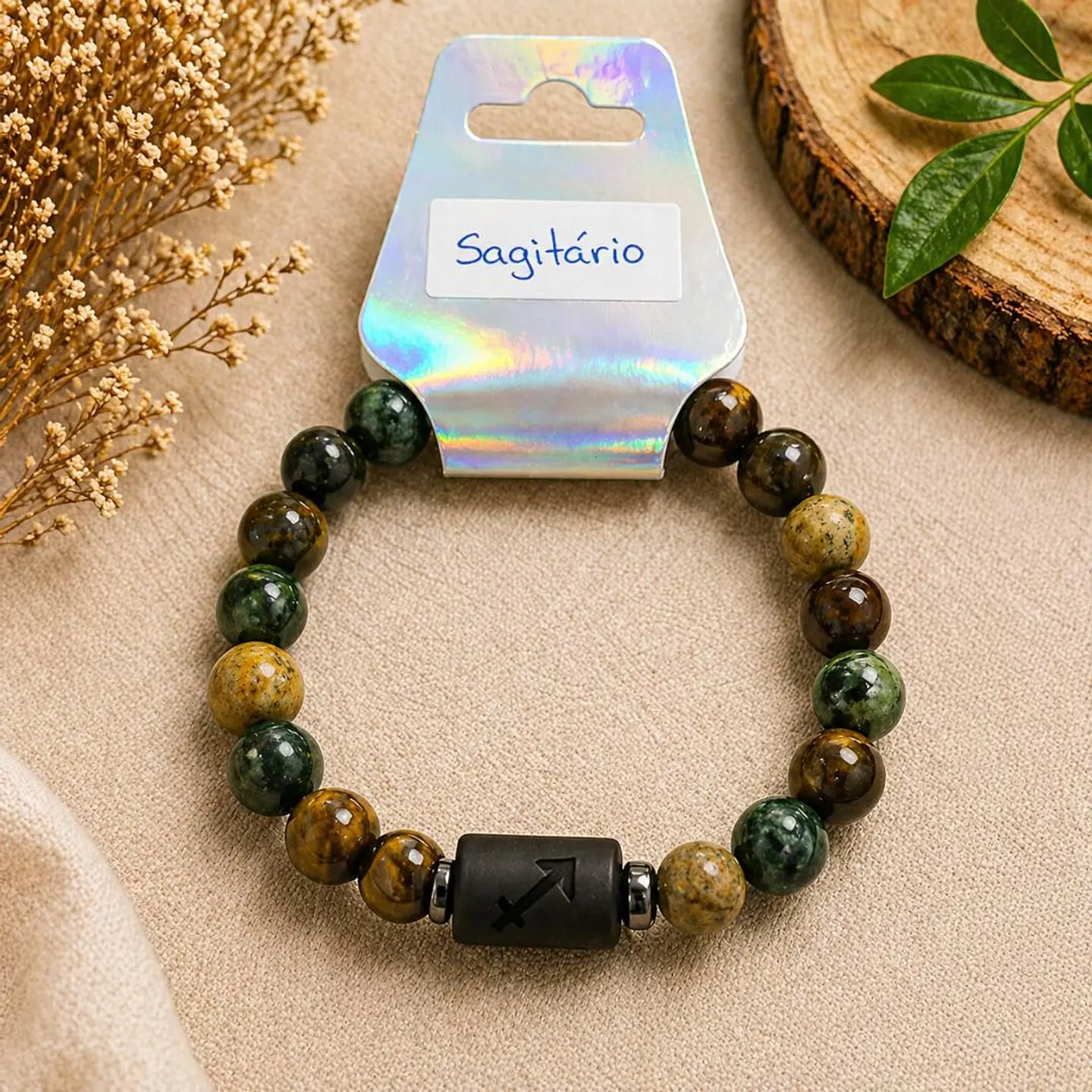 ✨ Pulseira Signo com Pedras Naturais ✨ 6