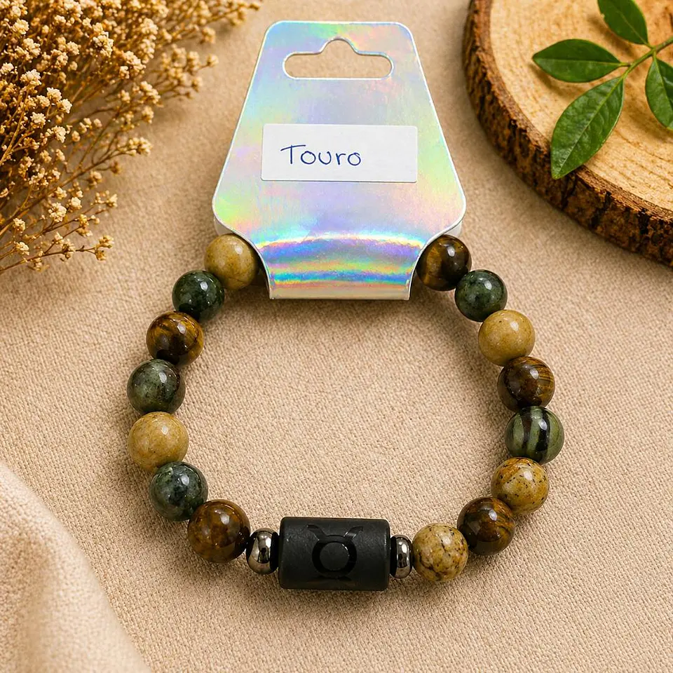 ✨ Pulseira Signo com Pedras Naturais ✨ 7