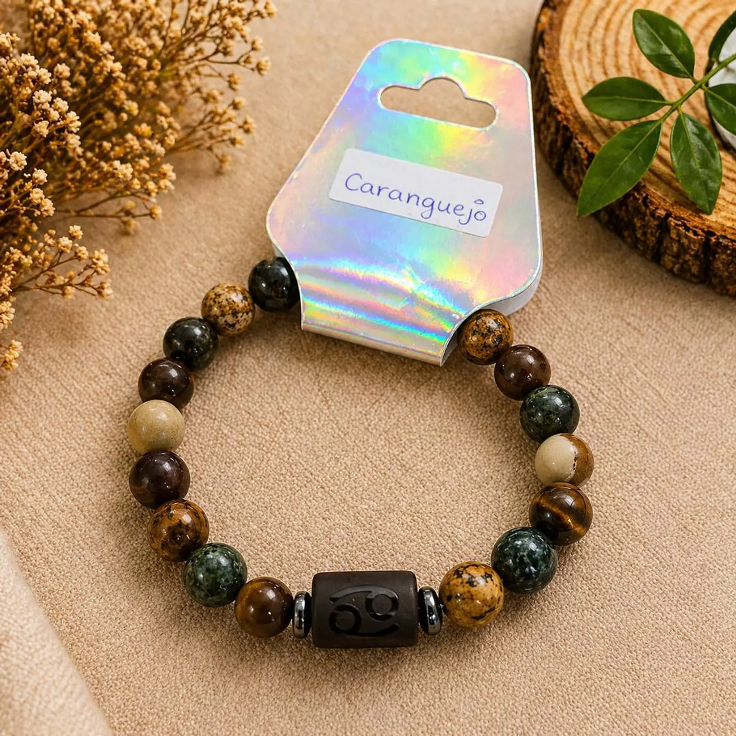 ✨ Pulseira Signo com Pedras Naturais ✨ 8