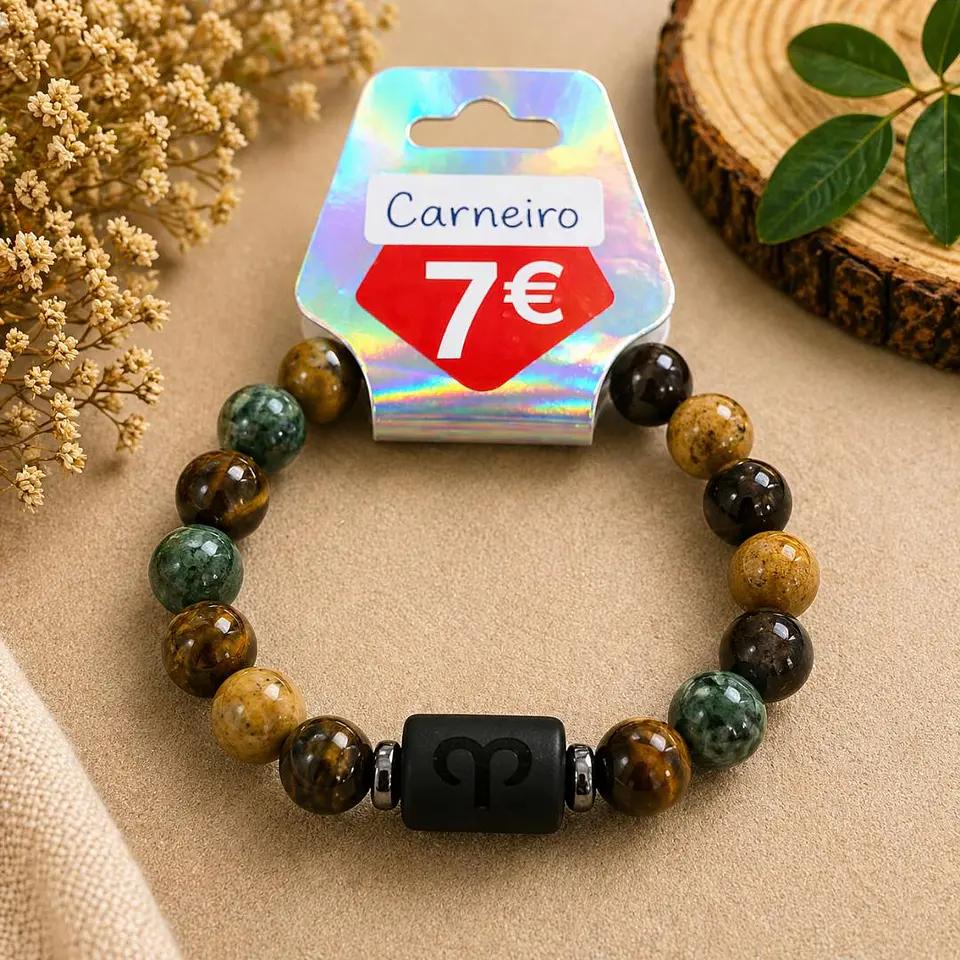 ✨ Pulseira Signo com Pedras Naturais ✨ 10