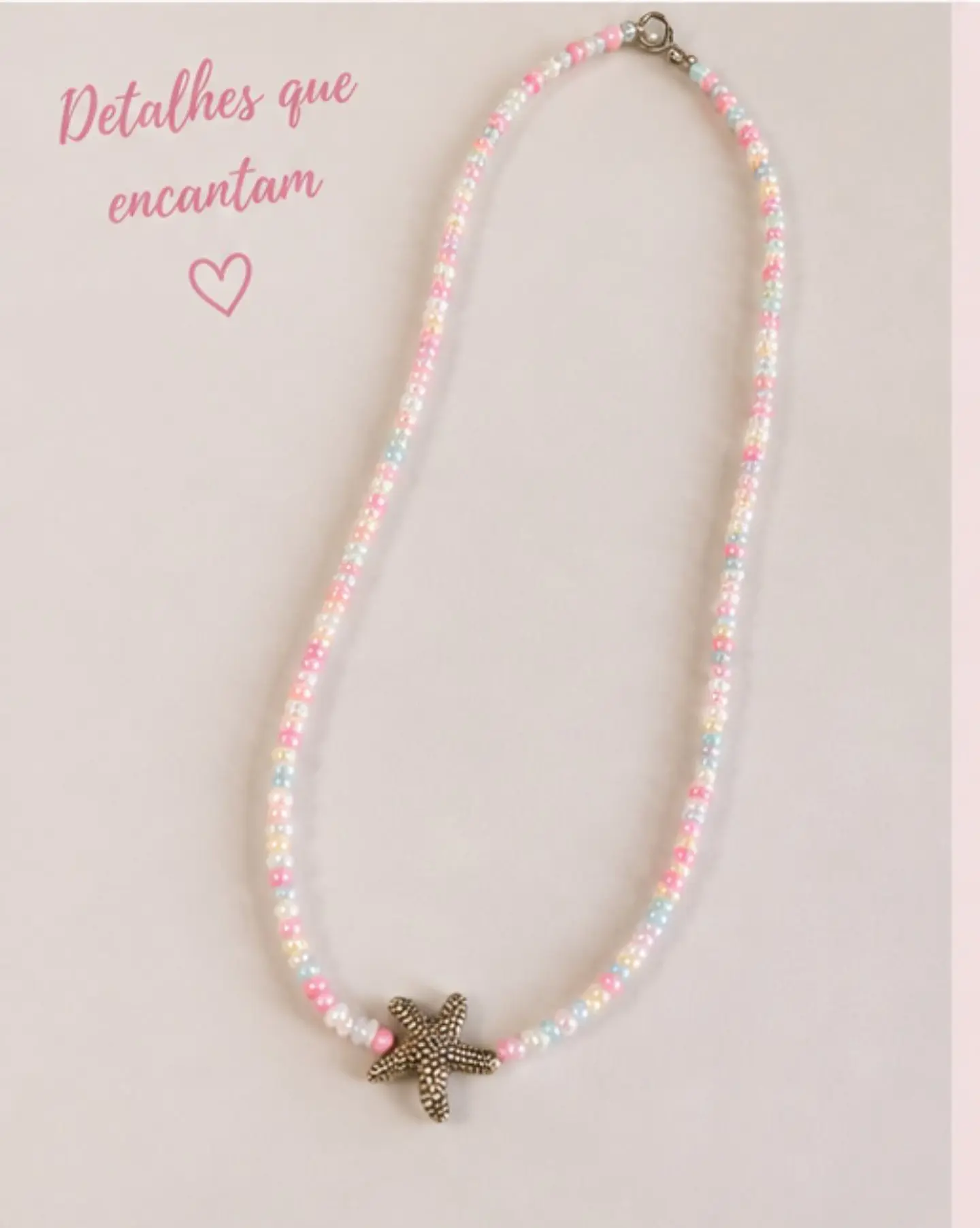 Colar missangas e estrela do mar  5