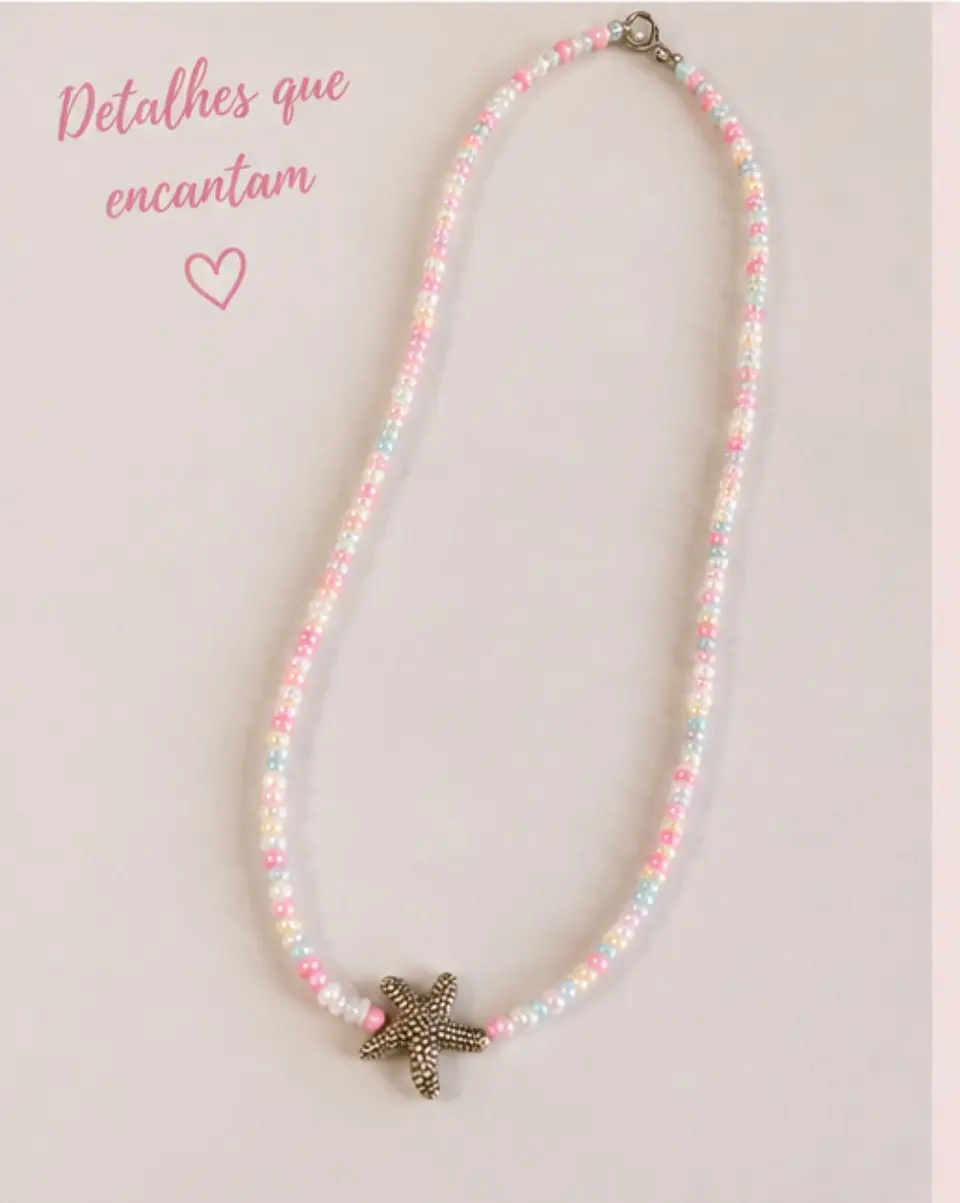 Colar missangas e estrela do mar  5