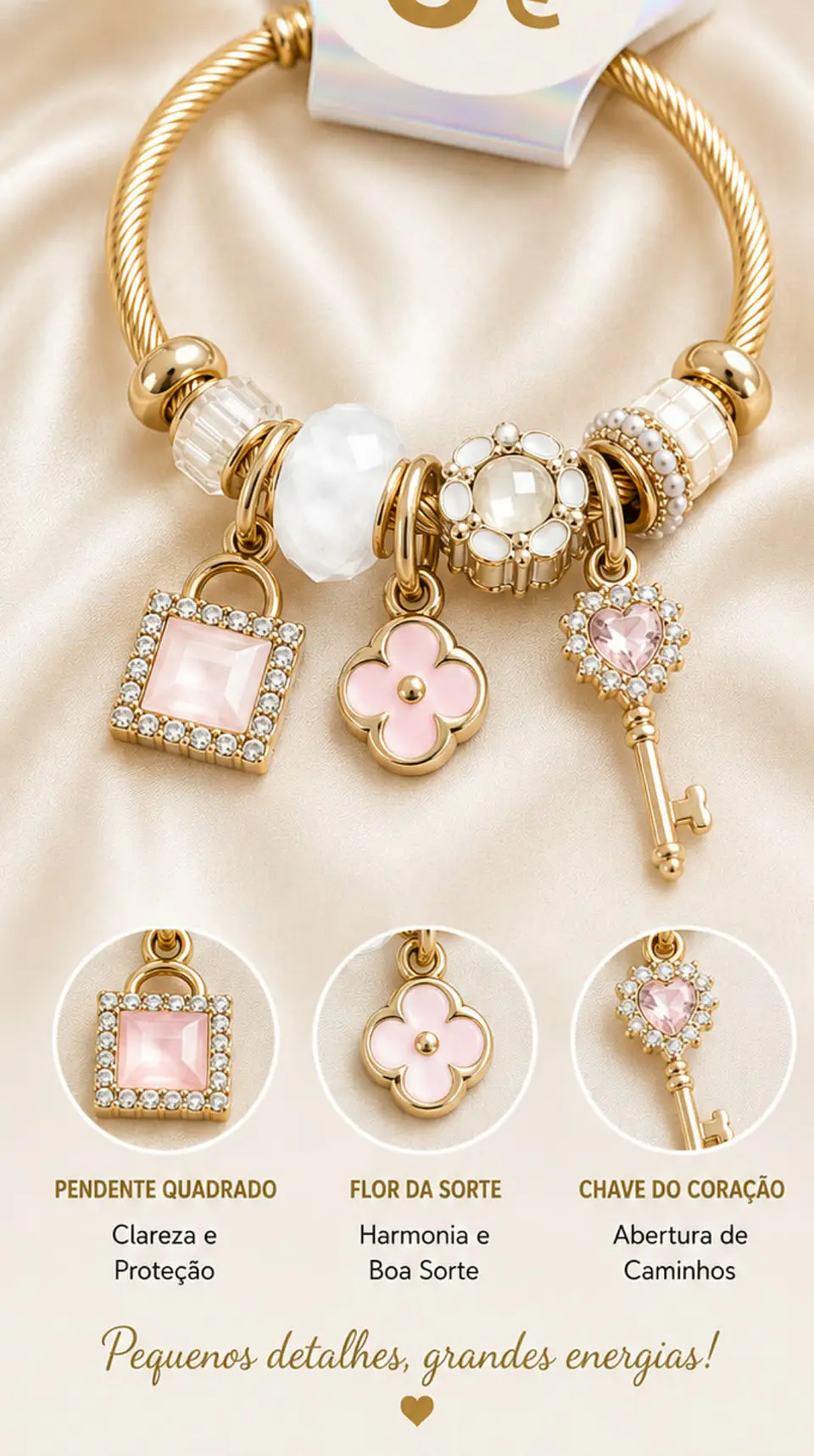 Pulseira trevo da sorte  2