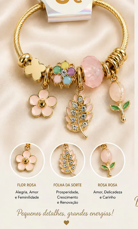 Pulseira jardim encantado 