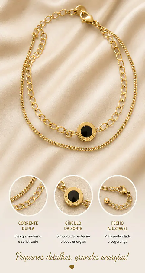 Pulseira círculo da sorte 