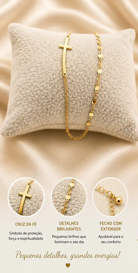 Pulseira fe e proteção 