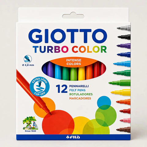 Giotto turbo color-12 marcadores