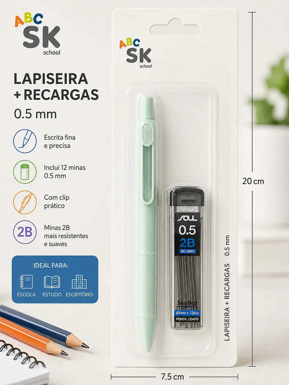 Lapiseira+ recarga 2