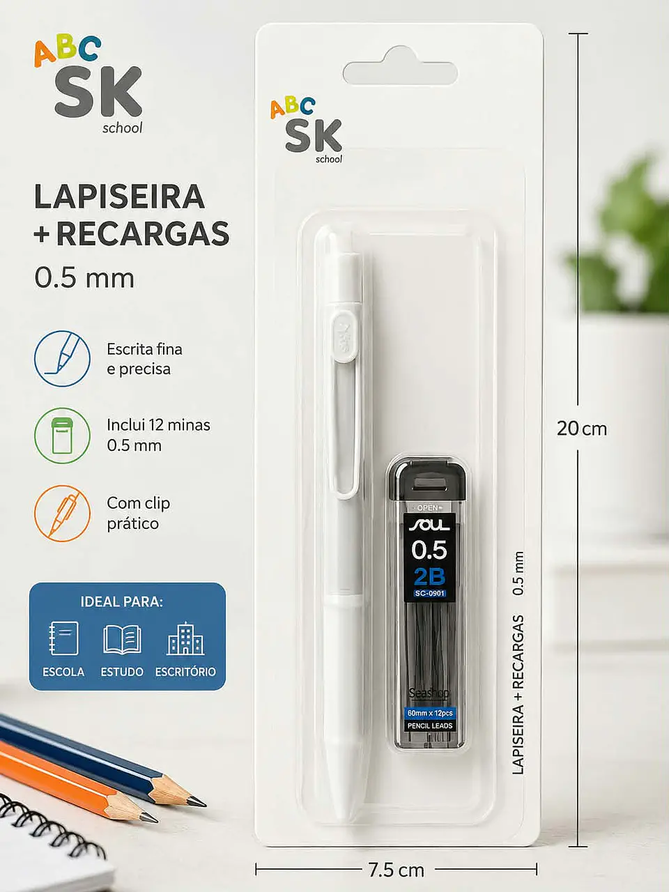 Lapiseira+ recarga 3