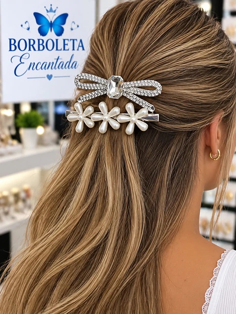 ✨ Ganchos de cabelo super delicados e elegantes ✨