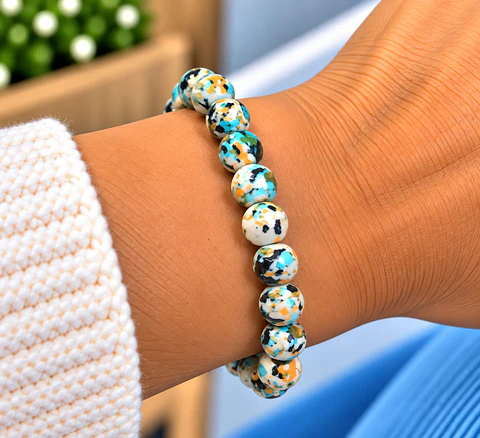 Pulseira Jaspe Imperial multicolor