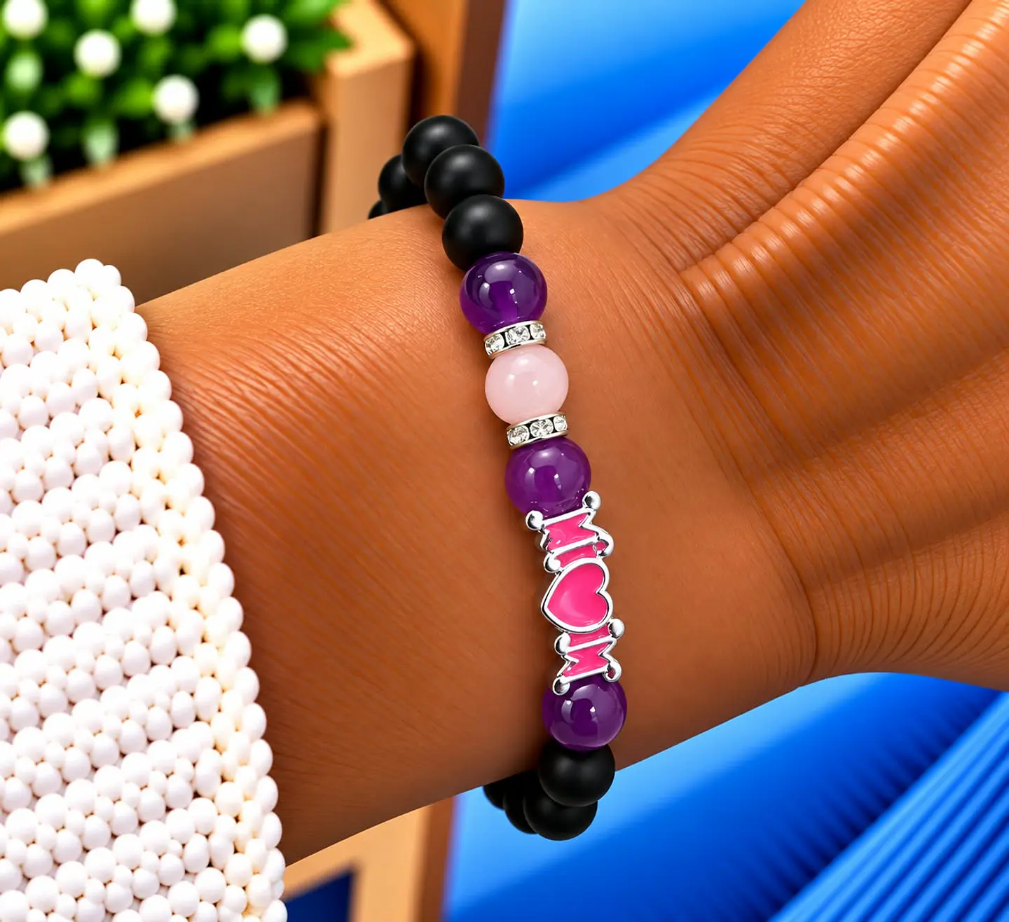 💜 Pulseira de Cristais – Amor & Proteção 1