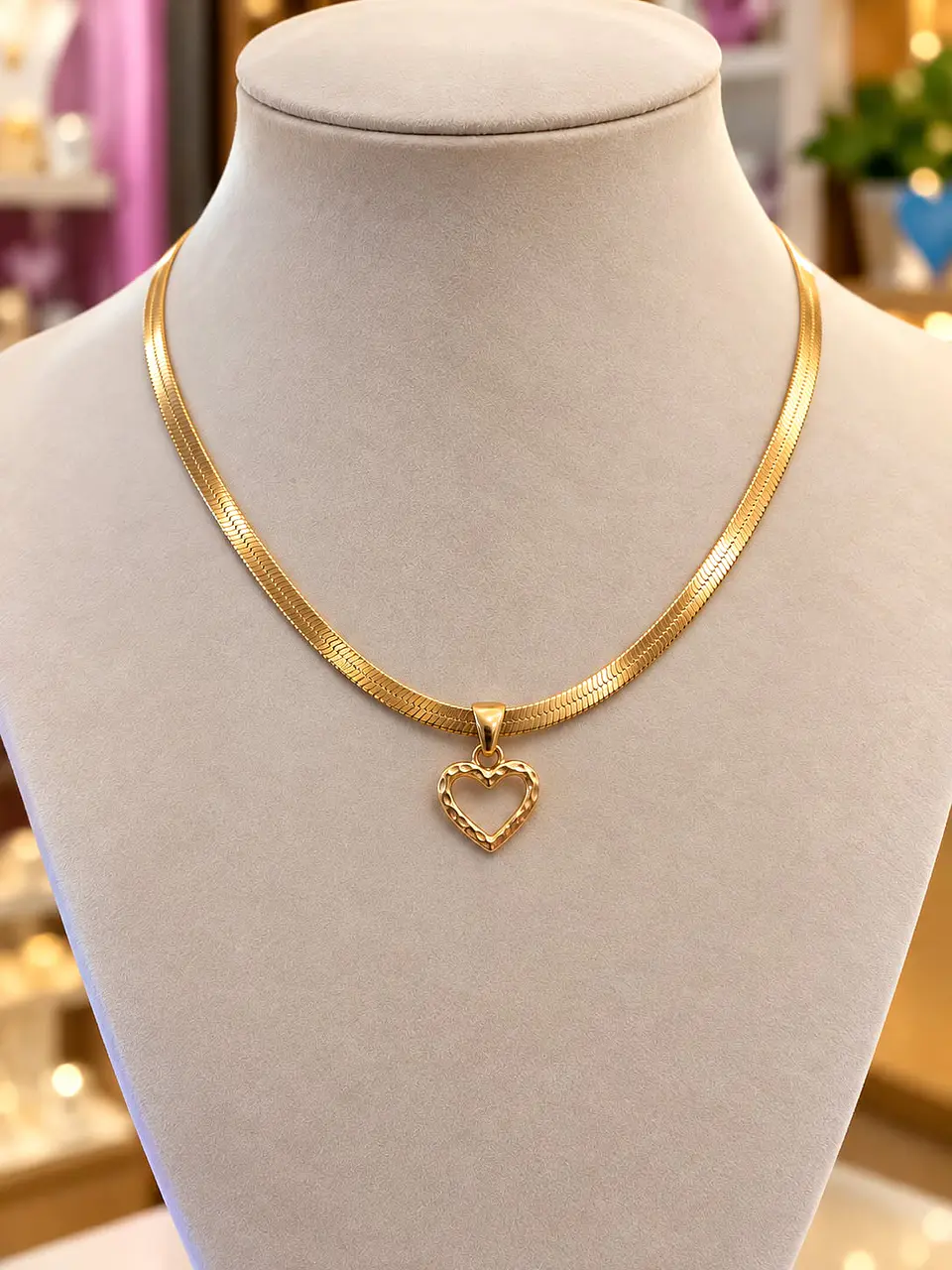 ✨ Colar Coração Dourado ✨ 1