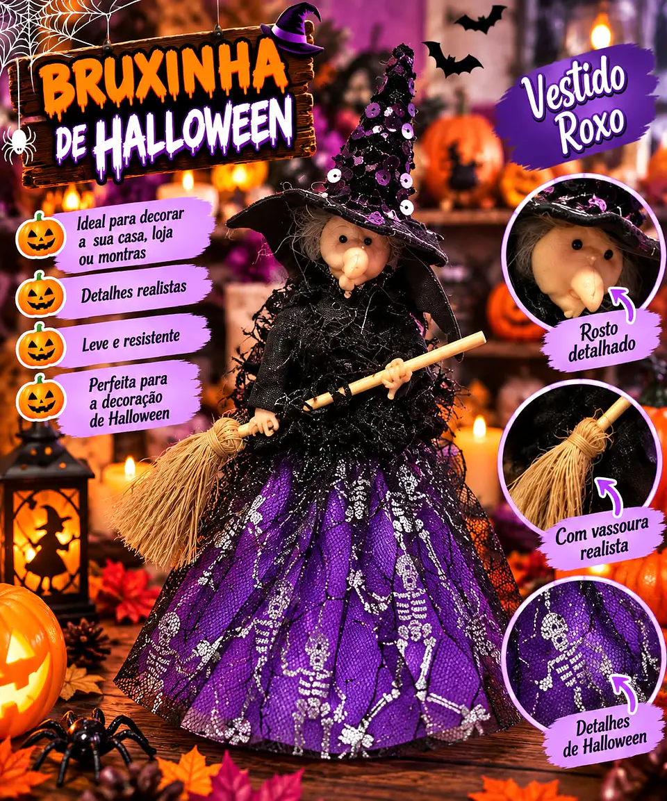 🧙‍♀️🎃 AS BRUXINHAS ENCANTADAS CHEGARAM! 🖤✨ 3