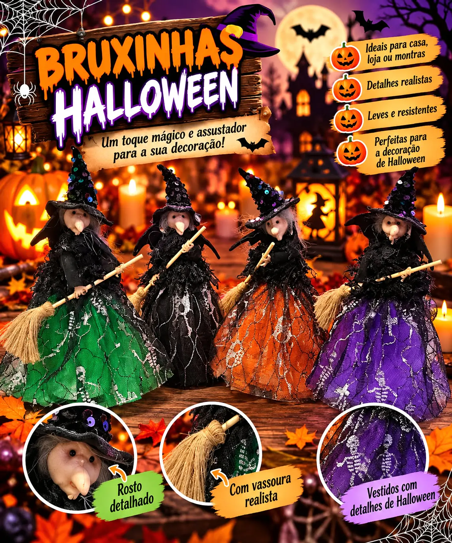 🧙‍♀️🎃 AS BRUXINHAS ENCANTADAS CHEGARAM! 🖤✨ 1