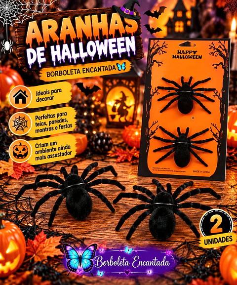 🕷️🎃 ARANHAS ASSUSTADORAS DE HALLOWEEN! 🎃🕷️