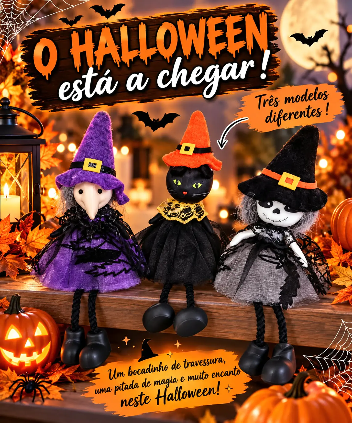 Um bocadinho de travessura, uma pitada de magia e muito encanto neste Halloween!