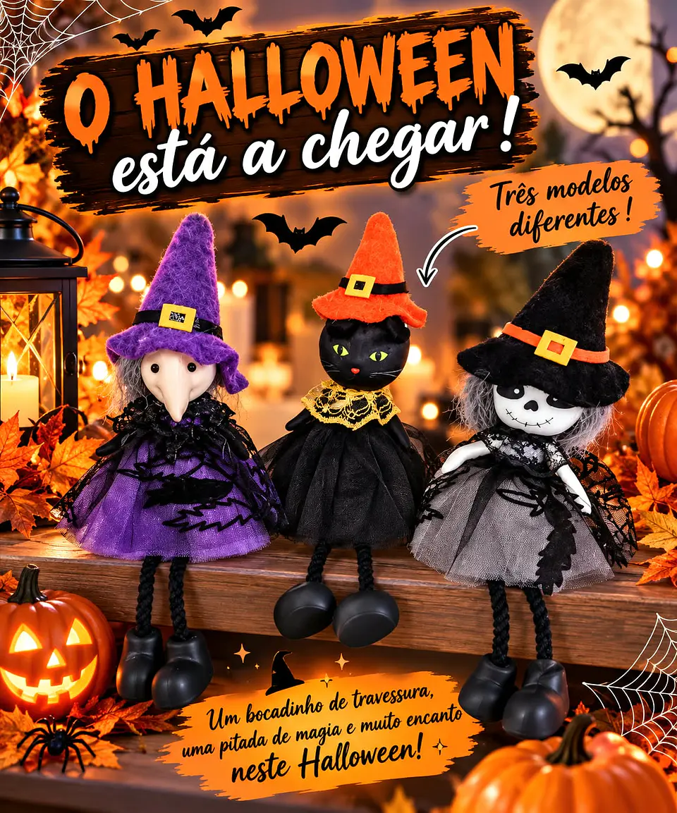 Um bocadinho de travessura, uma pitada de magia e muito encanto neste Halloween!