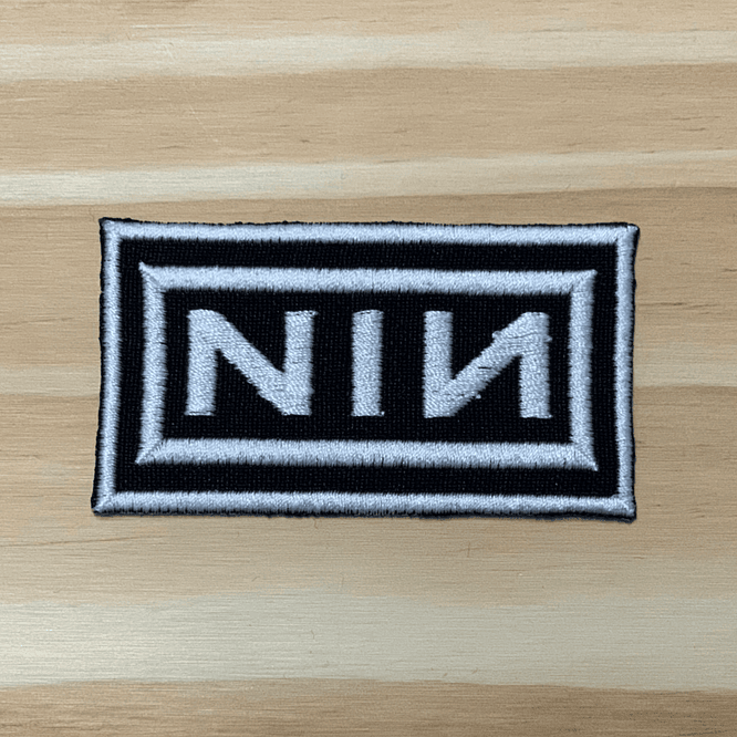 Emblema Bordado Nine Inch Nails - Box Logo 1