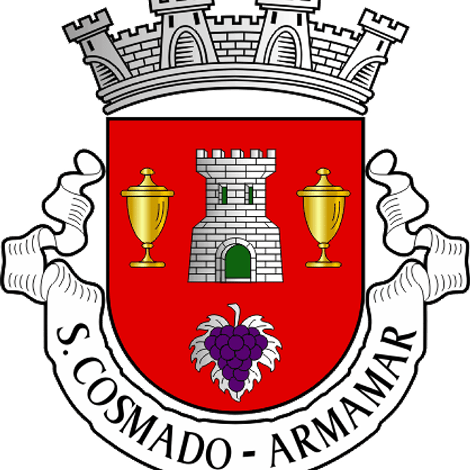 Emblema Bordado Freguesia de São Cosmado (Armamar, Viseu) 1