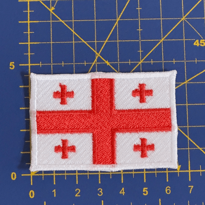 Emblema Bordado Bandeira da Geórgia 3