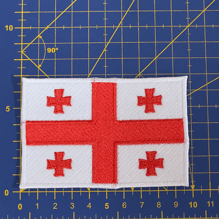 Emblema Bordado Bandeira da Geórgia 4