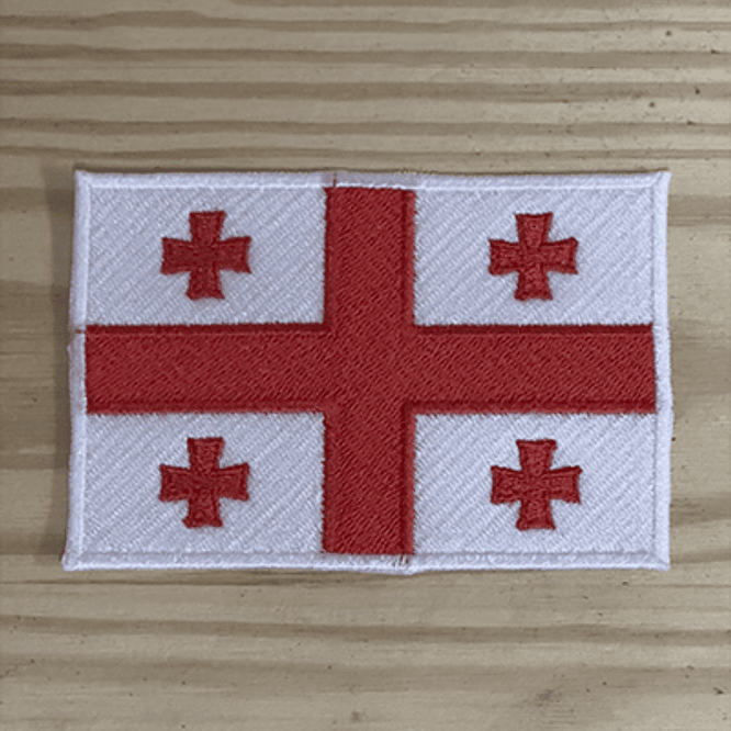 Emblema Bordado Bandeira da Geórgia 1