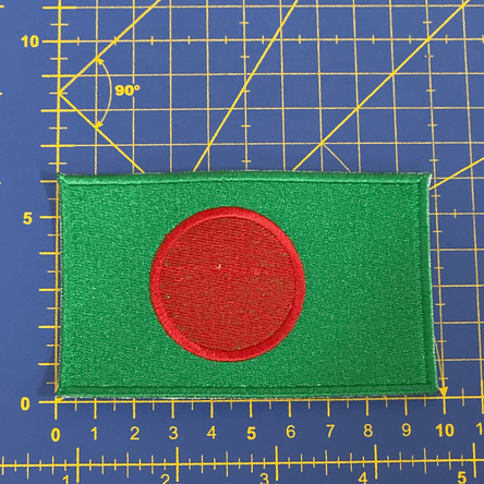 Emblema Bordado Bandeira de Bangladesh 2