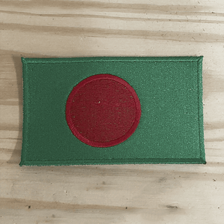 Emblema Bordado Bandeira de Bangladesh 1