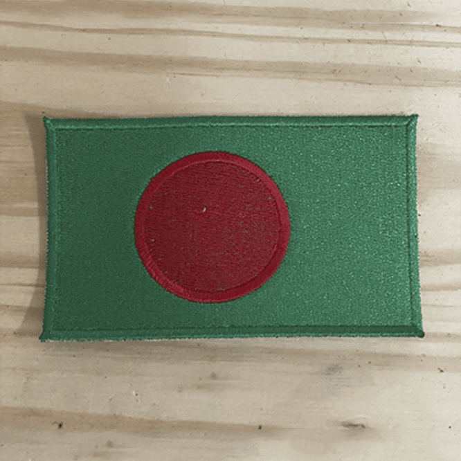 Emblema Bordado Bandeira de Bangladesh 1