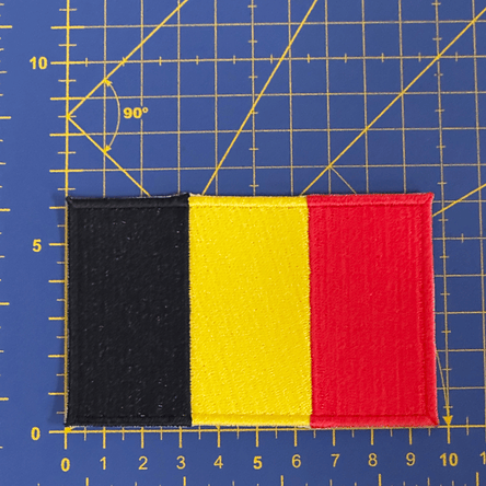 Emblema Bordado Bandeira da Bélgica 3