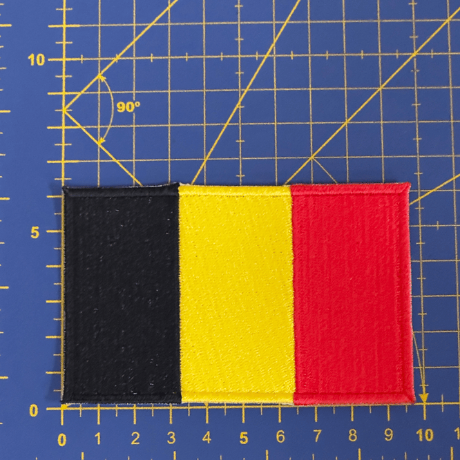 Emblema Bordado Bandeira da Bélgica 3