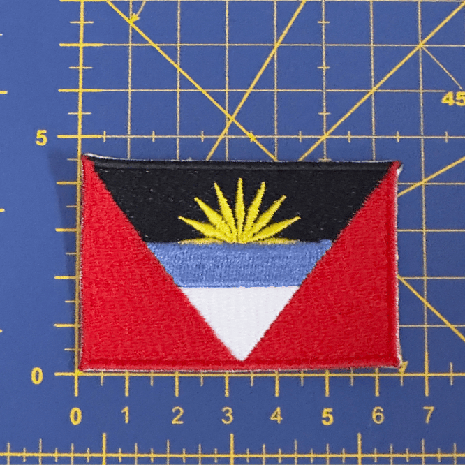 Emblema Bordado Bandeira de Antígua e Barbuda 2