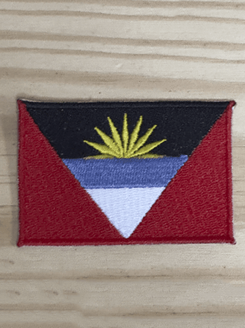 Emblema Bordado Bandeira de Antígua e Barbuda