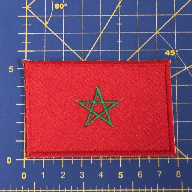 Emblema Bordado Bandeira de Marrocos 3