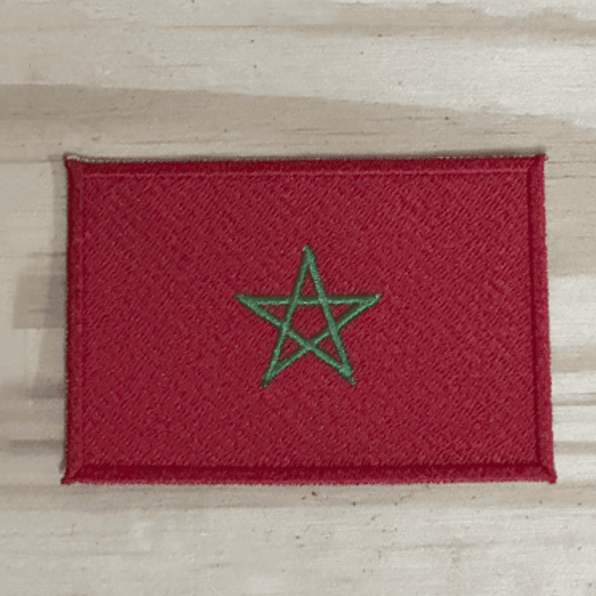 Emblema Bordado Bandeira de Marrocos 1
