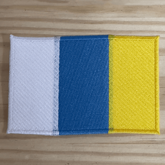 Emblema Bordado Bandeira das Ilhas Canárias 1