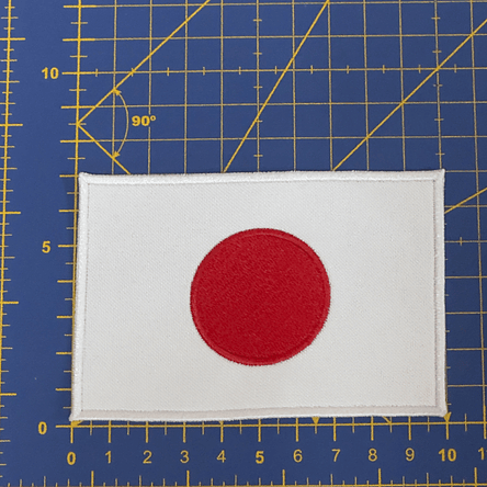 Emblema Bordado Bandeira de Japão 4