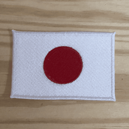 Emblema Bordado Bandeira de Japão 1