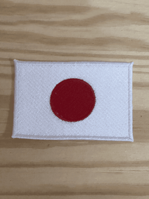 Emblema Bordado Bandeira de Japão