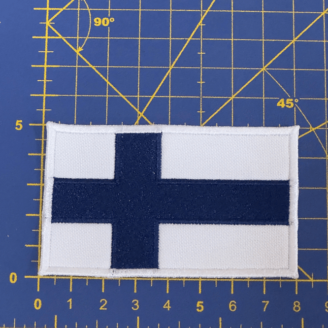 Emblema Bordado Bandeira da Finlândia 3
