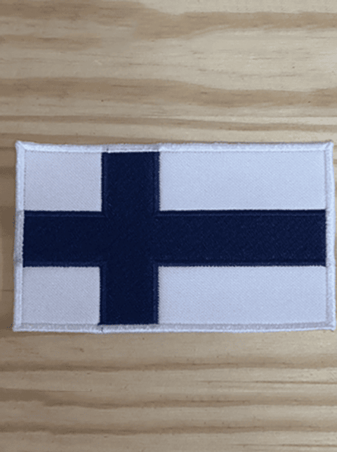 Emblema Bordado Bandeira da Finlândia